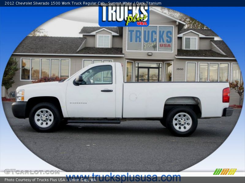 Summit White / Dark Titanium 2012 Chevrolet Silverado 1500 Work Truck Regular Cab