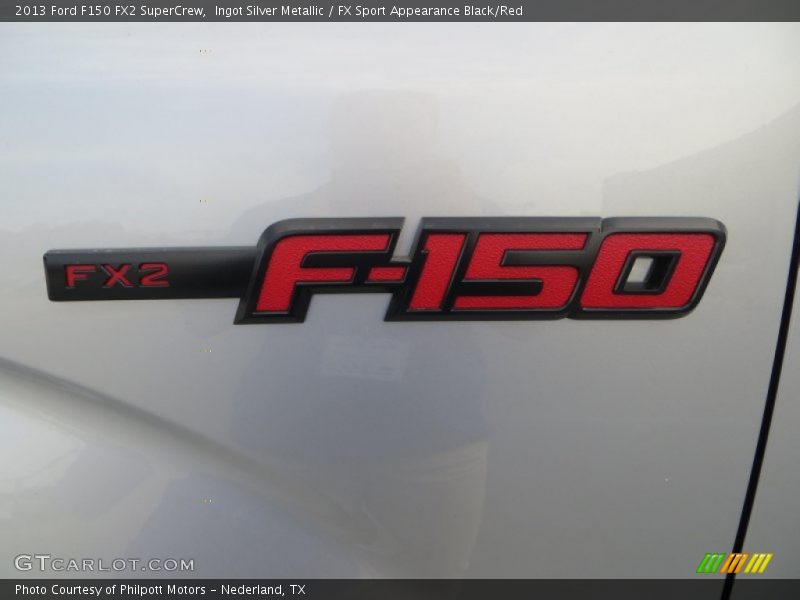 Ingot Silver Metallic / FX Sport Appearance Black/Red 2013 Ford F150 FX2 SuperCrew