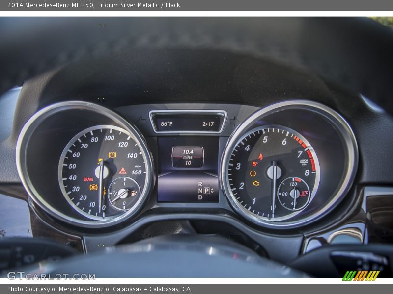 Iridium Silver Metallic / Black 2014 Mercedes-Benz ML 350