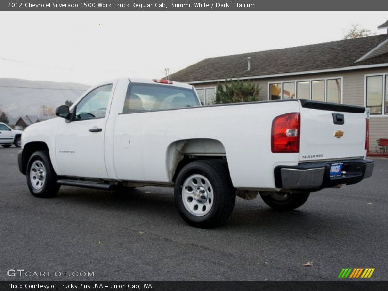 Summit White / Dark Titanium 2012 Chevrolet Silverado 1500 Work Truck Regular Cab