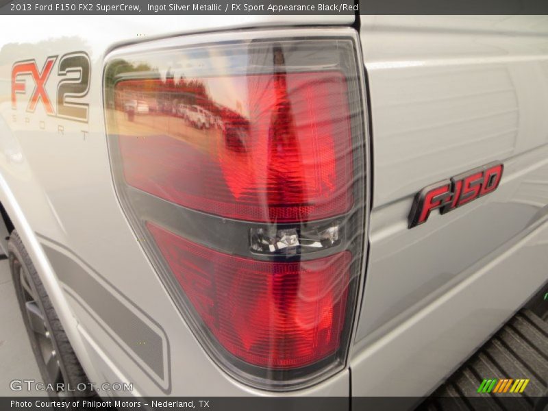 Ingot Silver Metallic / FX Sport Appearance Black/Red 2013 Ford F150 FX2 SuperCrew