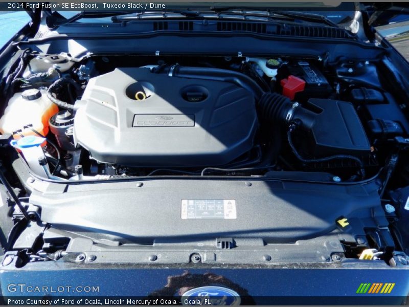 Tuxedo Black / Dune 2014 Ford Fusion SE EcoBoost