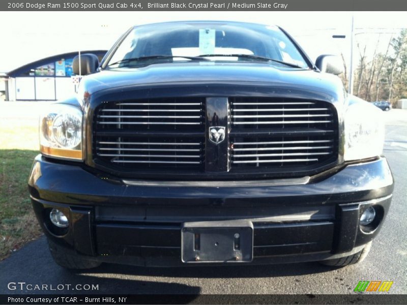 Brilliant Black Crystal Pearl / Medium Slate Gray 2006 Dodge Ram 1500 Sport Quad Cab 4x4