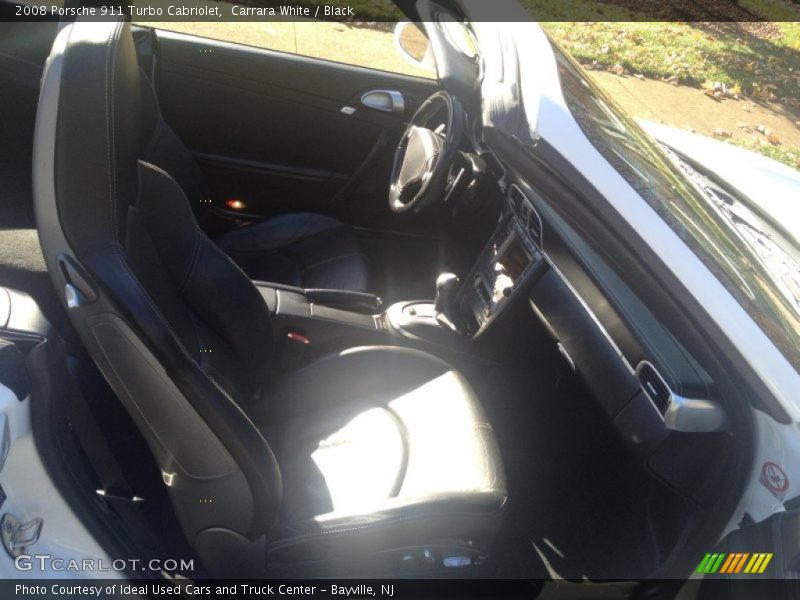 Carrara White / Black 2008 Porsche 911 Turbo Cabriolet