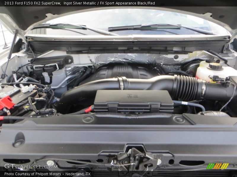 Ingot Silver Metallic / FX Sport Appearance Black/Red 2013 Ford F150 FX2 SuperCrew