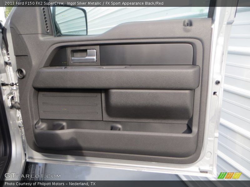 Ingot Silver Metallic / FX Sport Appearance Black/Red 2013 Ford F150 FX2 SuperCrew