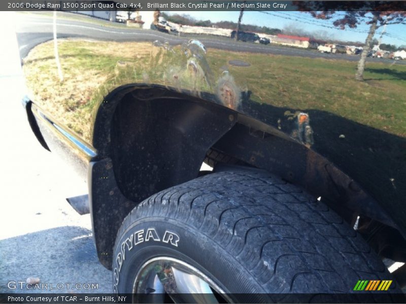 Brilliant Black Crystal Pearl / Medium Slate Gray 2006 Dodge Ram 1500 Sport Quad Cab 4x4