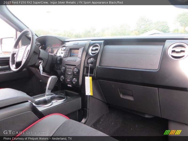 Ingot Silver Metallic / FX Sport Appearance Black/Red 2013 Ford F150 FX2 SuperCrew