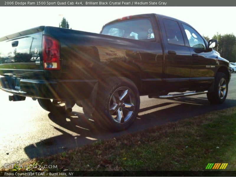 Brilliant Black Crystal Pearl / Medium Slate Gray 2006 Dodge Ram 1500 Sport Quad Cab 4x4
