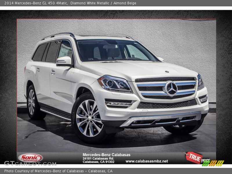 Diamond White Metallic / Almond Beige 2014 Mercedes-Benz GL 450 4Matic