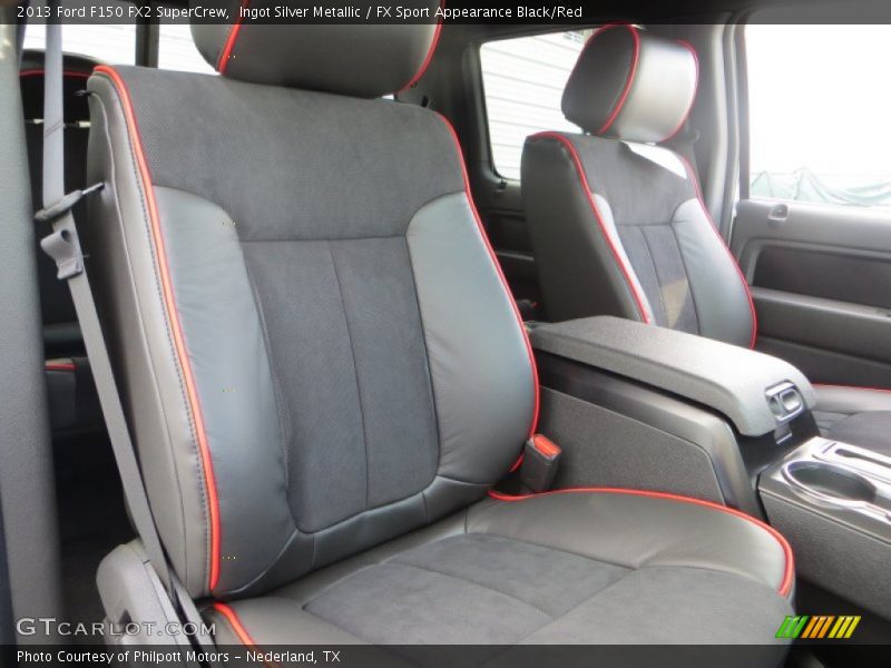 Ingot Silver Metallic / FX Sport Appearance Black/Red 2013 Ford F150 FX2 SuperCrew