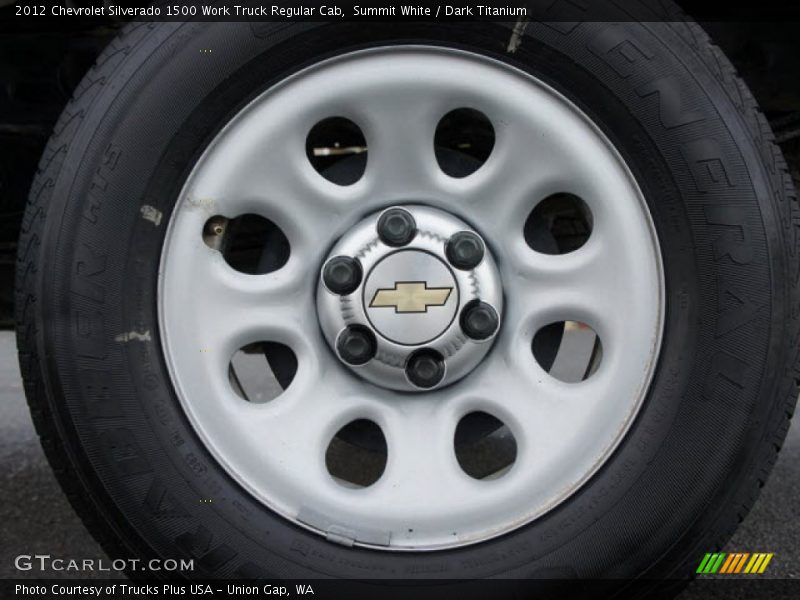 Summit White / Dark Titanium 2012 Chevrolet Silverado 1500 Work Truck Regular Cab