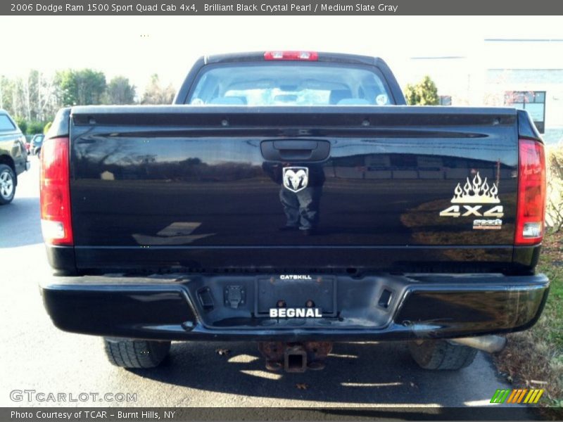 Brilliant Black Crystal Pearl / Medium Slate Gray 2006 Dodge Ram 1500 Sport Quad Cab 4x4