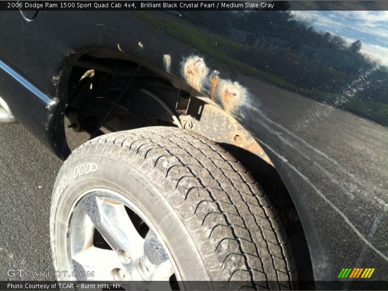 Brilliant Black Crystal Pearl / Medium Slate Gray 2006 Dodge Ram 1500 Sport Quad Cab 4x4