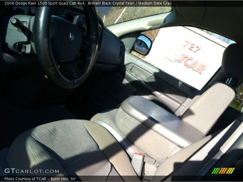 Brilliant Black Crystal Pearl / Medium Slate Gray 2006 Dodge Ram 1500 Sport Quad Cab 4x4