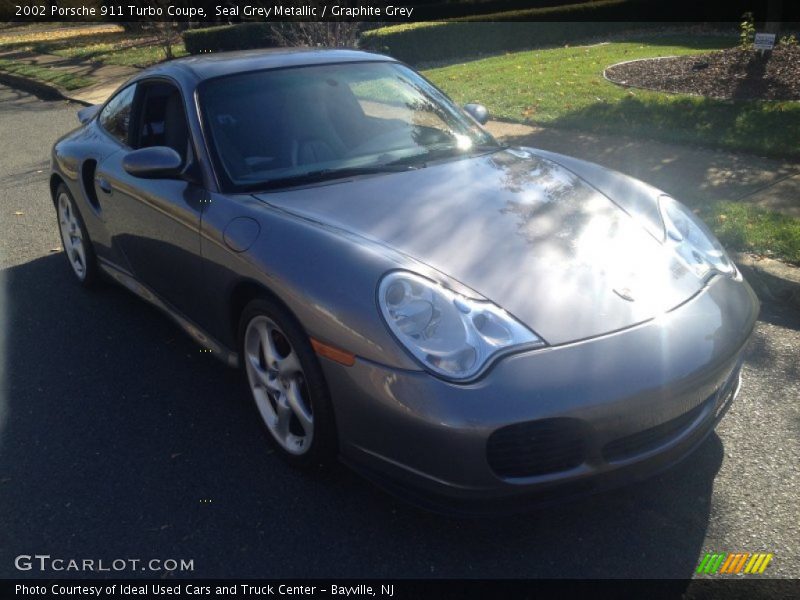 Seal Grey Metallic / Graphite Grey 2002 Porsche 911 Turbo Coupe