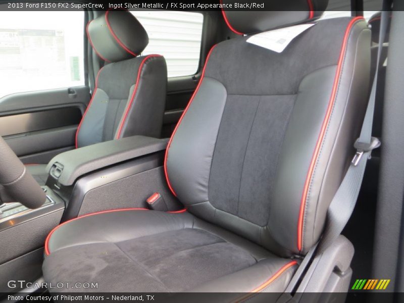 Ingot Silver Metallic / FX Sport Appearance Black/Red 2013 Ford F150 FX2 SuperCrew
