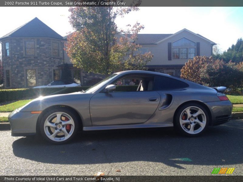 Seal Grey Metallic / Graphite Grey 2002 Porsche 911 Turbo Coupe