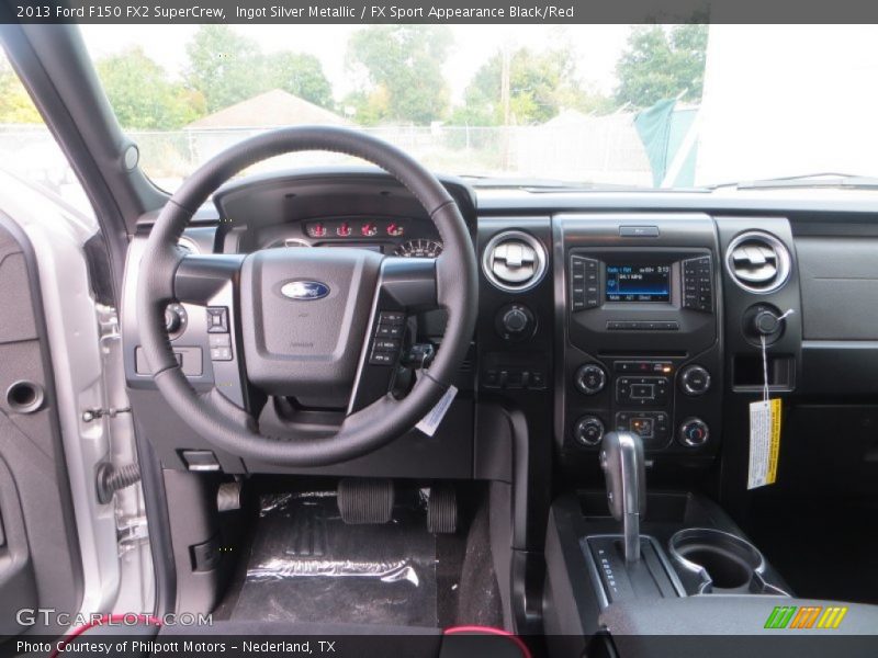Ingot Silver Metallic / FX Sport Appearance Black/Red 2013 Ford F150 FX2 SuperCrew