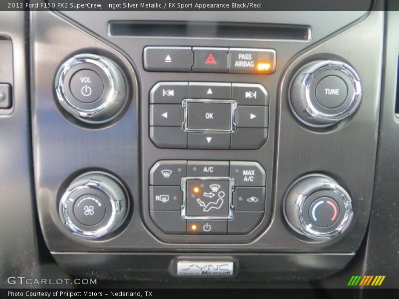 Ingot Silver Metallic / FX Sport Appearance Black/Red 2013 Ford F150 FX2 SuperCrew