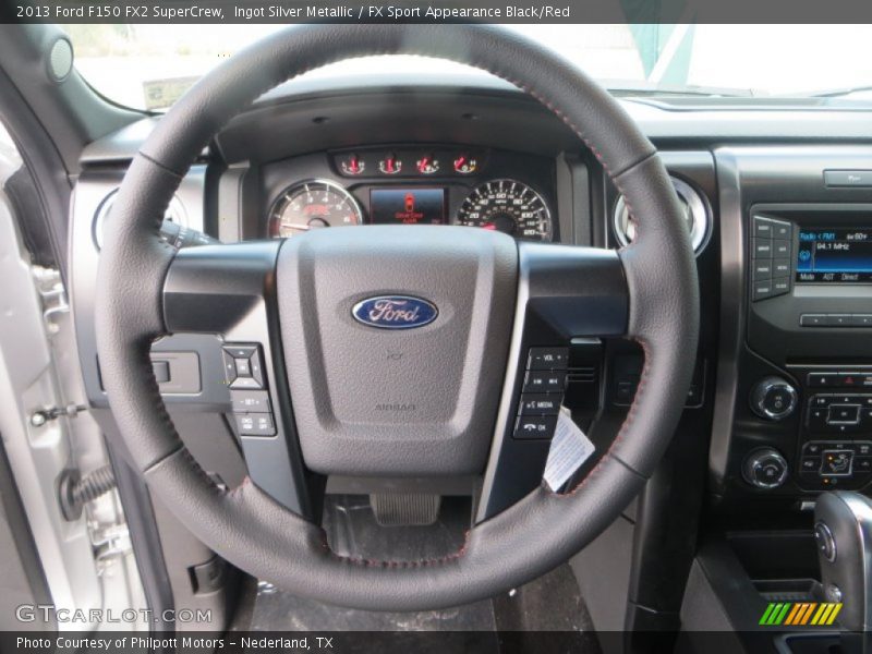 Ingot Silver Metallic / FX Sport Appearance Black/Red 2013 Ford F150 FX2 SuperCrew