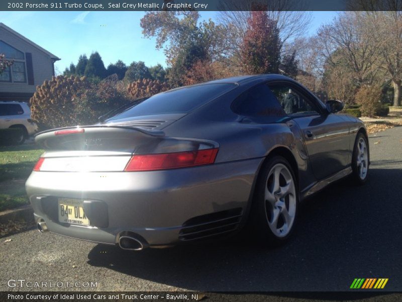 Seal Grey Metallic / Graphite Grey 2002 Porsche 911 Turbo Coupe