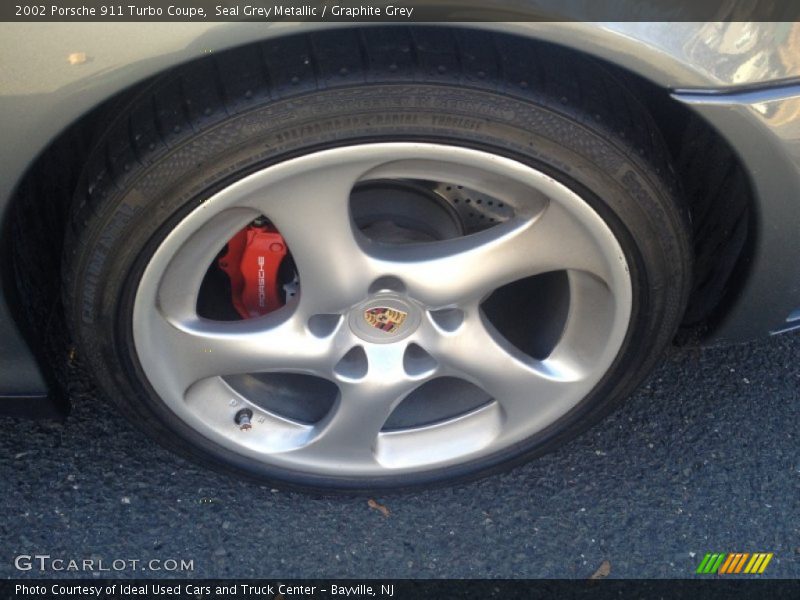 Seal Grey Metallic / Graphite Grey 2002 Porsche 911 Turbo Coupe