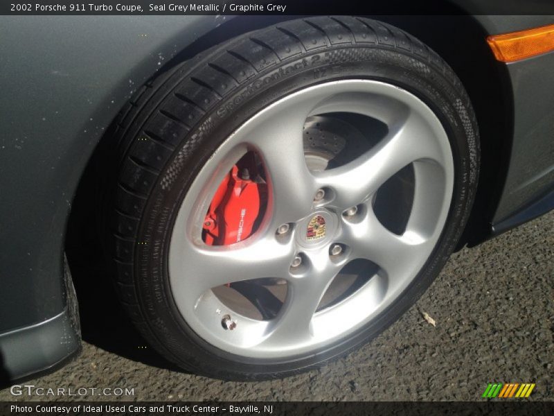 Seal Grey Metallic / Graphite Grey 2002 Porsche 911 Turbo Coupe