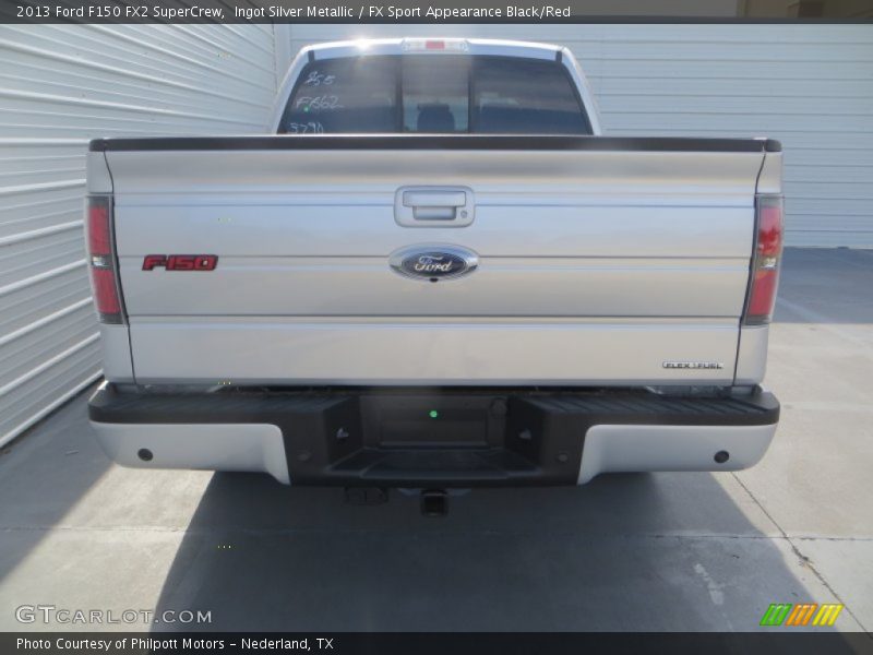 Ingot Silver Metallic / FX Sport Appearance Black/Red 2013 Ford F150 FX2 SuperCrew