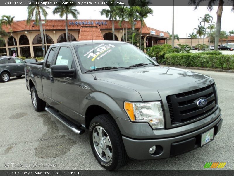 Sterling Grey Metallic / Medium Stone 2010 Ford F150 STX SuperCab