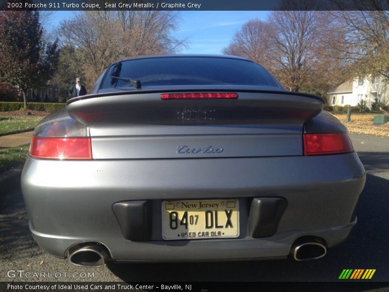 Seal Grey Metallic / Graphite Grey 2002 Porsche 911 Turbo Coupe