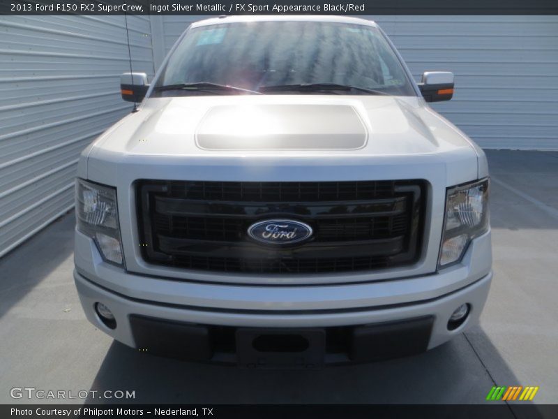 Ingot Silver Metallic / FX Sport Appearance Black/Red 2013 Ford F150 FX2 SuperCrew