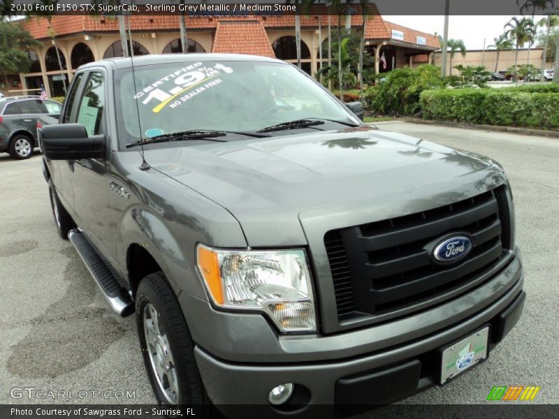 Sterling Grey Metallic / Medium Stone 2010 Ford F150 STX SuperCab