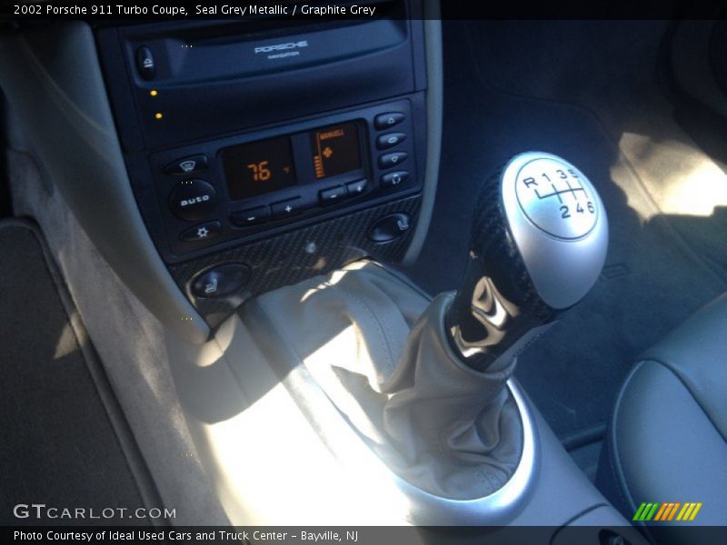 Seal Grey Metallic / Graphite Grey 2002 Porsche 911 Turbo Coupe