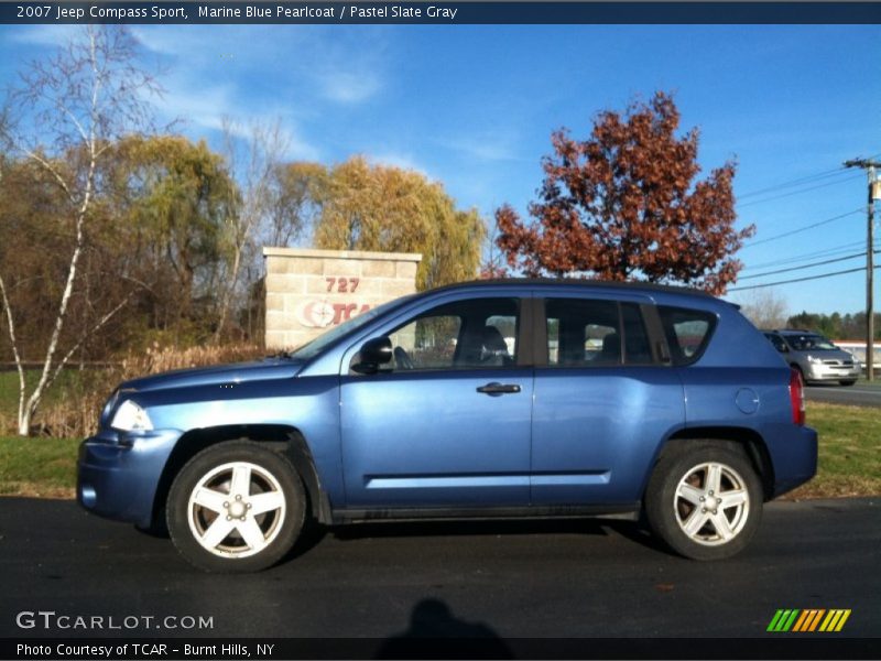 Marine Blue Pearlcoat / Pastel Slate Gray 2007 Jeep Compass Sport