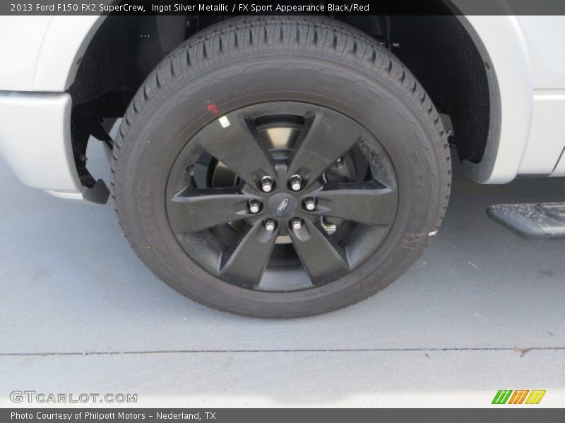 Ingot Silver Metallic / FX Sport Appearance Black/Red 2013 Ford F150 FX2 SuperCrew