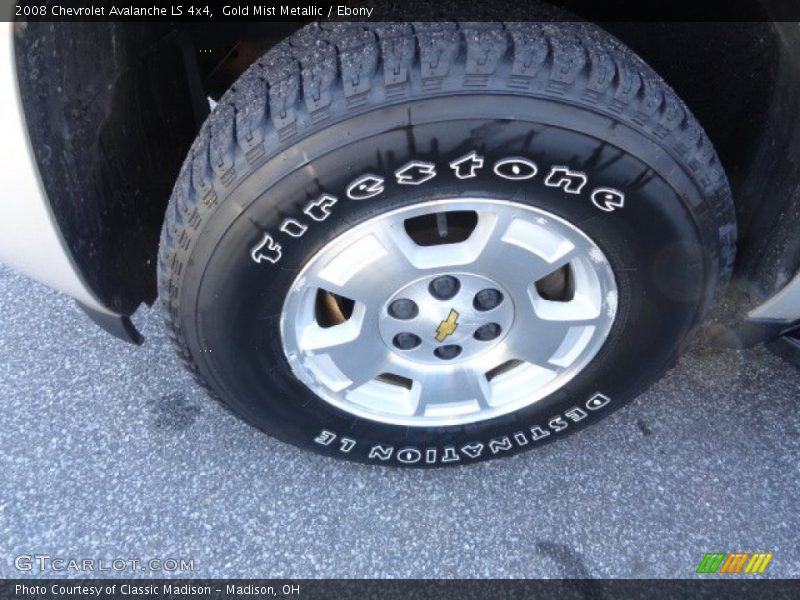 Gold Mist Metallic / Ebony 2008 Chevrolet Avalanche LS 4x4