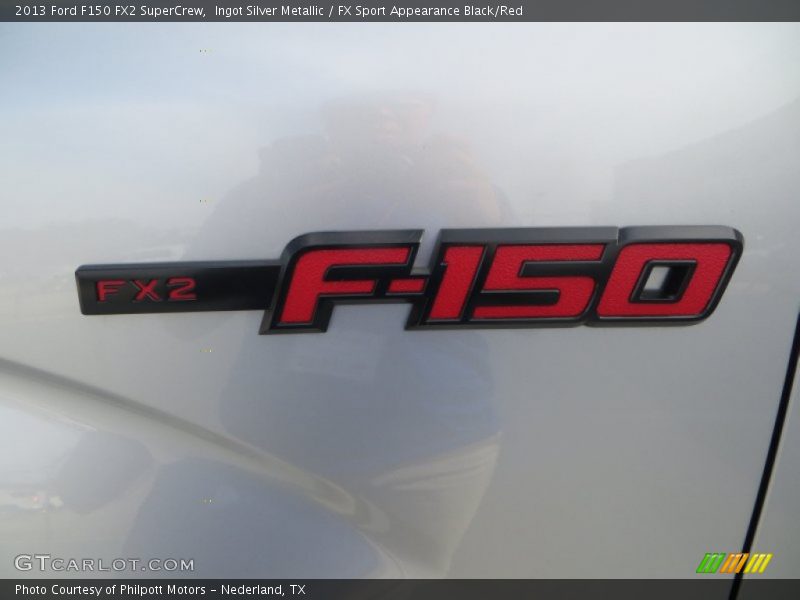 Ingot Silver Metallic / FX Sport Appearance Black/Red 2013 Ford F150 FX2 SuperCrew