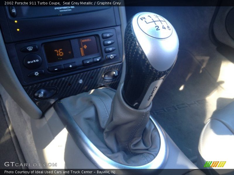 Seal Grey Metallic / Graphite Grey 2002 Porsche 911 Turbo Coupe