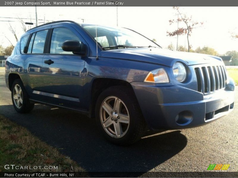 Marine Blue Pearlcoat / Pastel Slate Gray 2007 Jeep Compass Sport