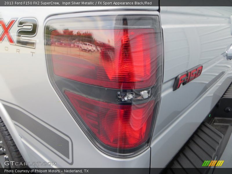 Ingot Silver Metallic / FX Sport Appearance Black/Red 2013 Ford F150 FX2 SuperCrew
