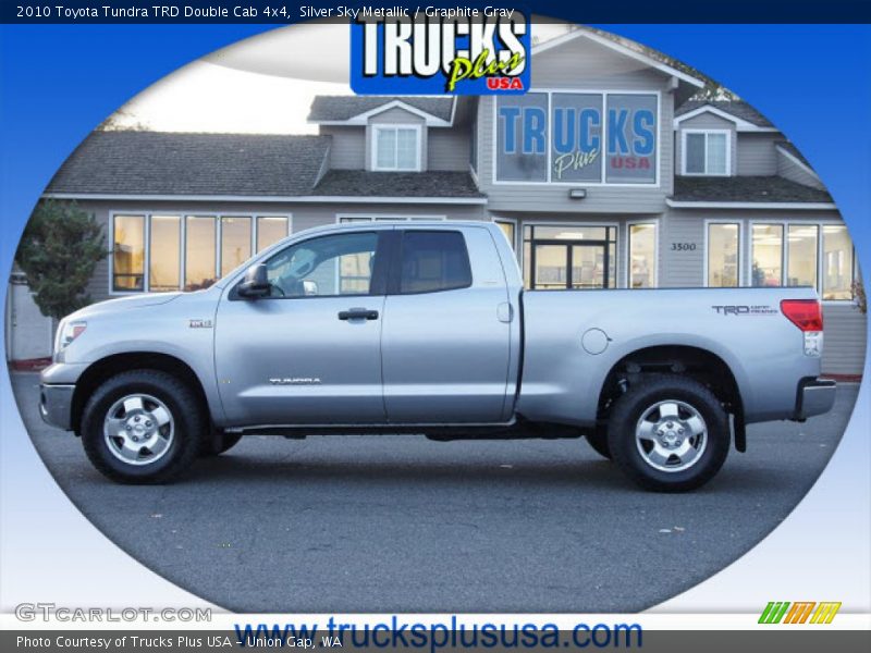 Silver Sky Metallic / Graphite Gray 2010 Toyota Tundra TRD Double Cab 4x4