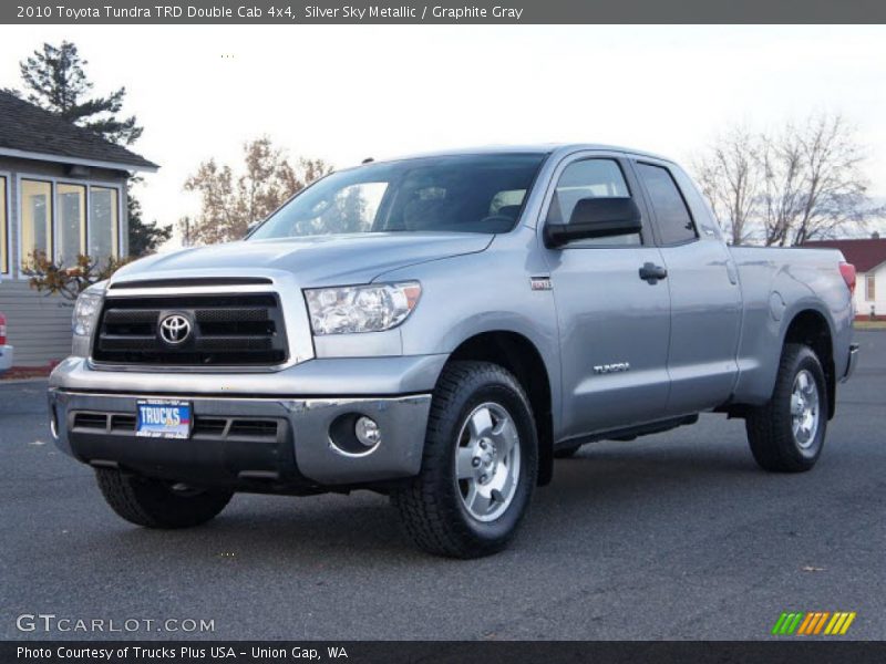 Silver Sky Metallic / Graphite Gray 2010 Toyota Tundra TRD Double Cab 4x4