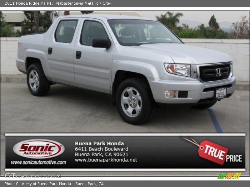 Alabaster Silver Metallic / Gray 2011 Honda Ridgeline RT