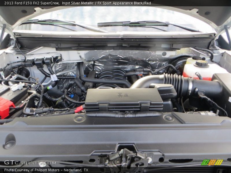 Ingot Silver Metallic / FX Sport Appearance Black/Red 2013 Ford F150 FX2 SuperCrew