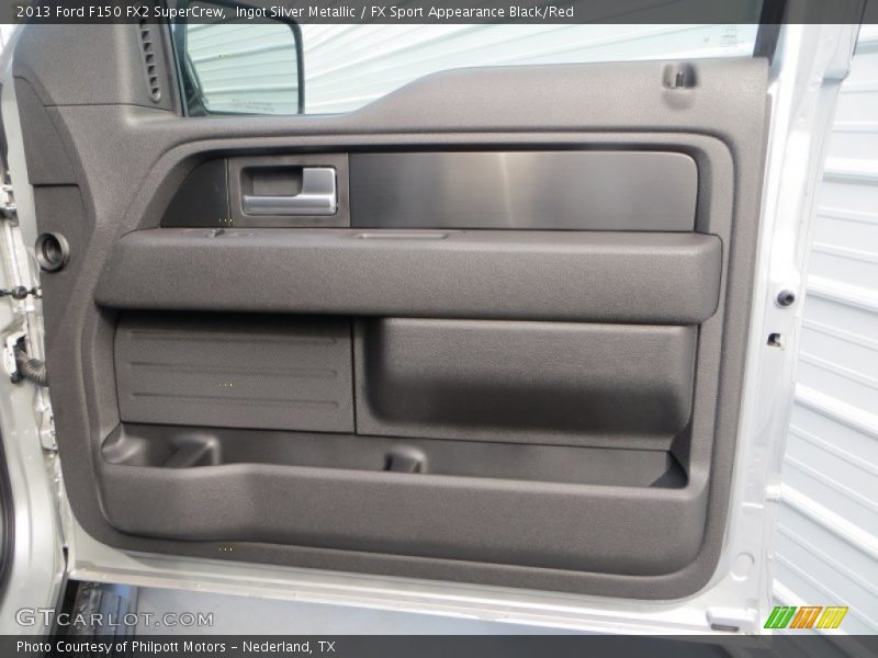 Ingot Silver Metallic / FX Sport Appearance Black/Red 2013 Ford F150 FX2 SuperCrew