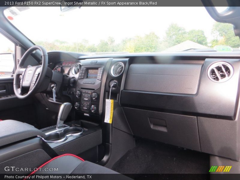 Ingot Silver Metallic / FX Sport Appearance Black/Red 2013 Ford F150 FX2 SuperCrew