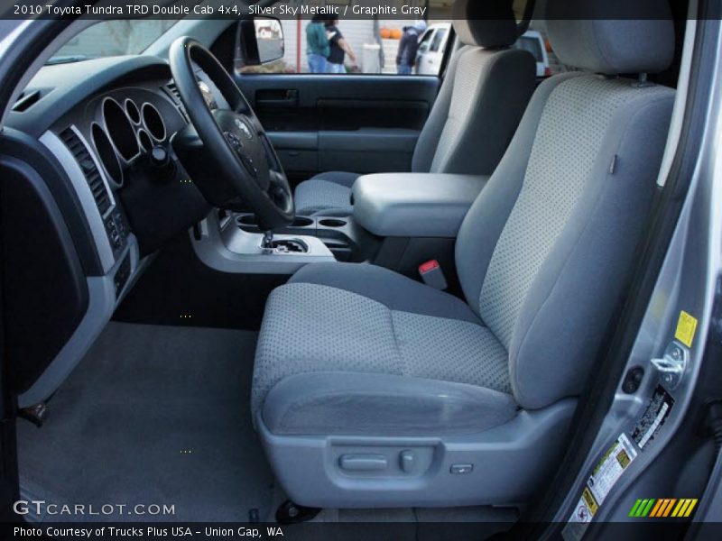 Silver Sky Metallic / Graphite Gray 2010 Toyota Tundra TRD Double Cab 4x4