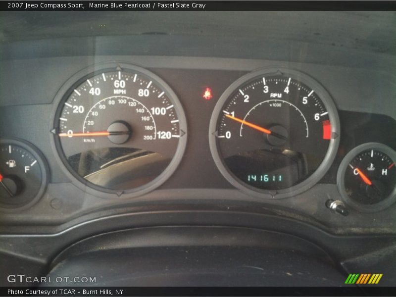 Marine Blue Pearlcoat / Pastel Slate Gray 2007 Jeep Compass Sport