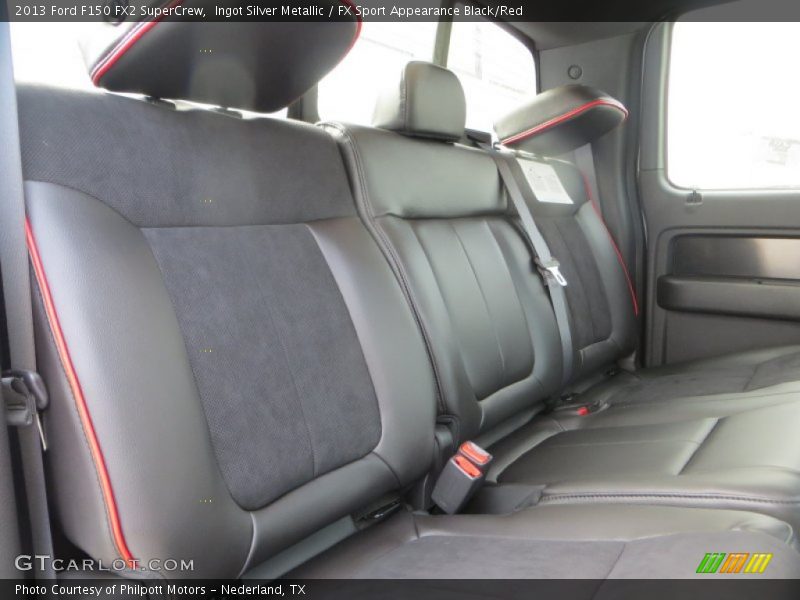 Ingot Silver Metallic / FX Sport Appearance Black/Red 2013 Ford F150 FX2 SuperCrew